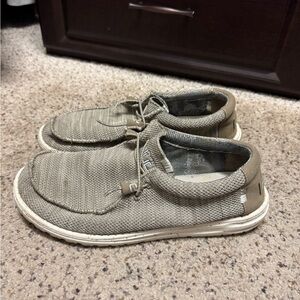 Casual Beige Slip-On Shoes